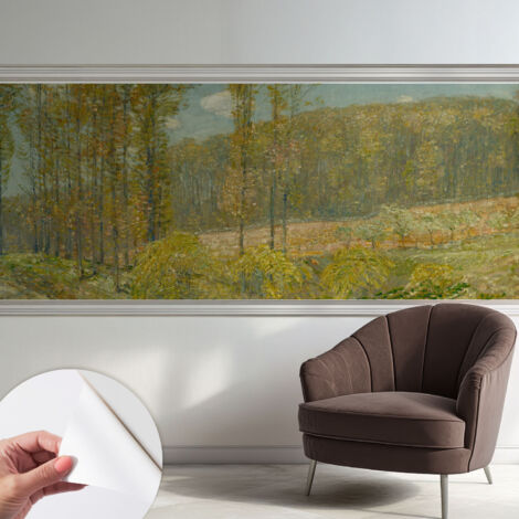 Papier peint adhésif autocollant pour salon chambre à coucher peint imprimé pour mur Paysage forestier 250x104 cm