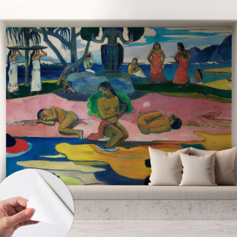 Papier peint adhésif autocollant pour salon chambre à coucher peint imprimé pour mur Repos tropical 208x146 cm