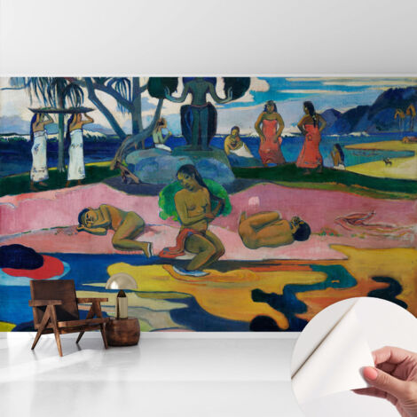 Papier peint adhésif autocollant pour salon chambre à coucher peint imprimé pour mur Repos tropical 416x254 cm