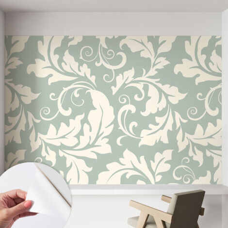 Papier peint adhésif autocollant pour salon chambre à coucher tendance et originale Feuilles décoratives 152x104 cm