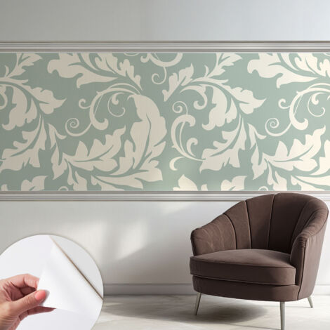 Papier peint adhésif autocollant pour salon chambre à coucher tendance et originale Feuilles décoratives 250x104 cm