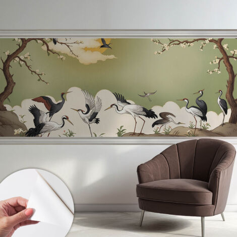Papier peint adhésif autocollant pour salon chambre à coucher tendance et originale Nature élégante 250x104 cm