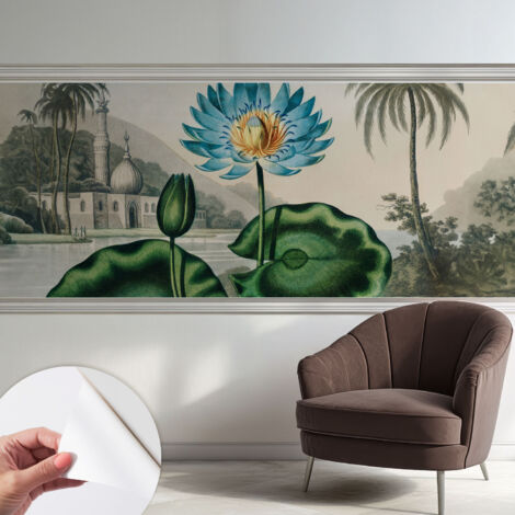 Papier peint adhésif autocollant pour salon chambre à coucher tendance et originale Paysage exotique 250x104 cm