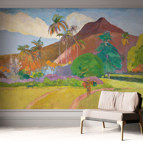 Papier peint adhésif avec colle pour décoration moderne de salon chambre à coucher cuisine et bureau Facile Nature exotique 312x219 cm