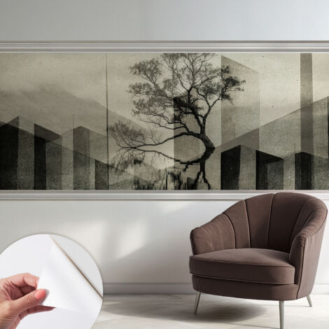 Papier peint adhésif décoratif avec colle pour salon chambre et bureau Installation rapide Élégance austère 250x104 cm