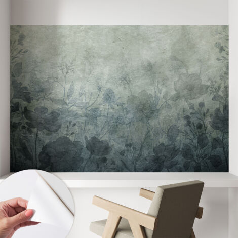 Papier peint adhésif décoratif avec colle pour salon chambre et bureau Installation rapide Élégance végétale 104x70 cm