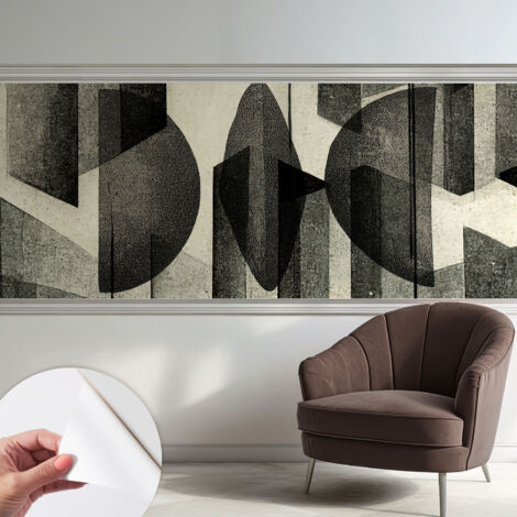 Papier peint adhésif décoratif avec colle pour salon chambre et bureau Installation rapide Formes géométriques 250x104 cm