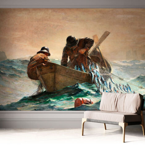 Papier peint adhésif décoratif pour chambre et salon Design moderne à poser facilement Aventure marine 312x219 cm