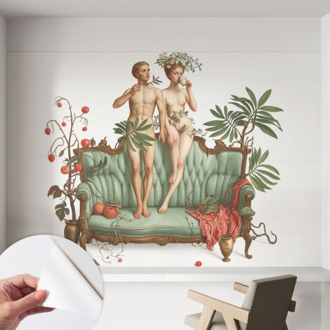 Papier peint adhésif décoratif pour chambre et salon Design moderne à poser facilement Élégance mystérieuse 152x104 cm