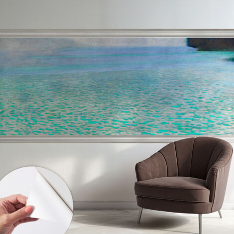 Papier peint adhésif décoratif pour salon chambre et cuisine Facile à poser avec colle Eau turquoise 250x104 cm