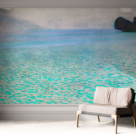 Papier peint adhésif décoratif pour salon chambre et cuisine Facile à poser avec colle Eau turquoise 312x219 cm