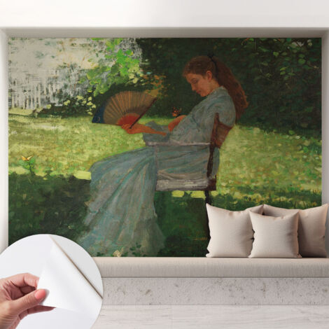 Papier peint adhésif décoratif pour salon chambre et cuisine Facile à poser avec colle Harmonie estivale 208x146 cm
