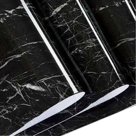 Papier peint adhésif effet marbre, imperméable et résistant à l'huile, pour une rénovation facile des meubles - Idéal pour les comptoirs de cuisine, les armoires et les murs du salon Tw--80300