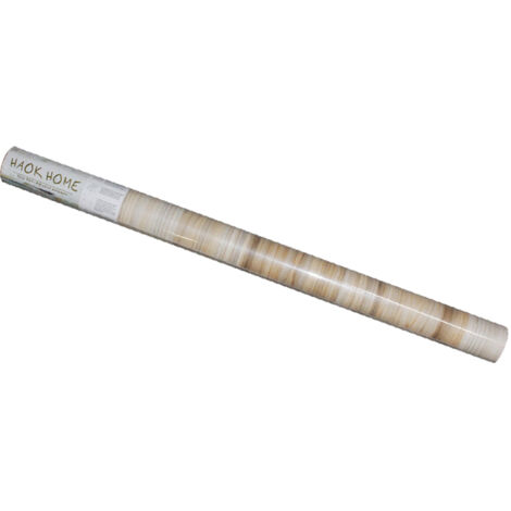 Papier peint adhésif moderne en PVC à grain bois, autocollant et découpable pour meubles, chambre et salon.