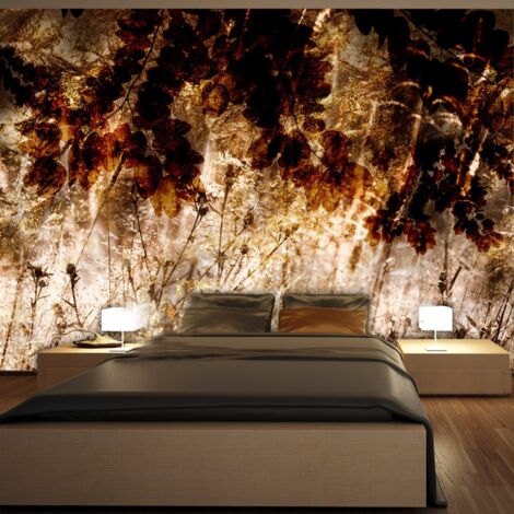 Papier peint adhésif Retro Meadow - 147 x 105 cm