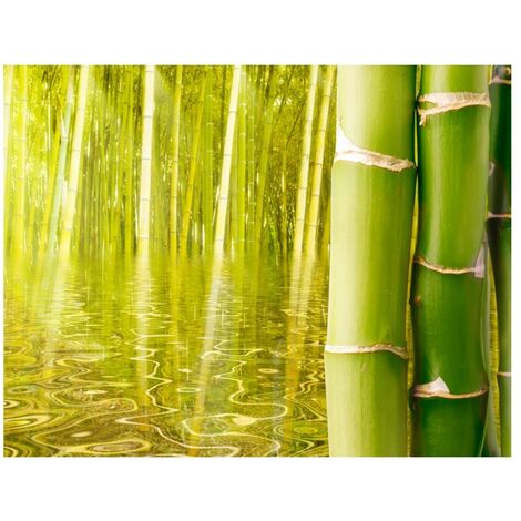 Papier peint ambiance exotique bambou