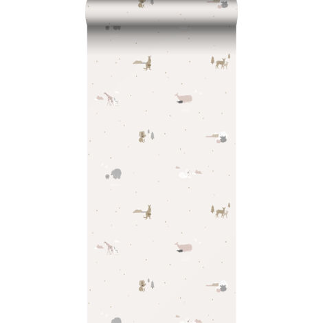papier peint animaux beige  - Sanders & Sanders