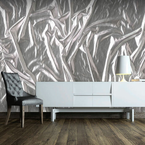 Papier peint argent noble - 350 x 245 cm