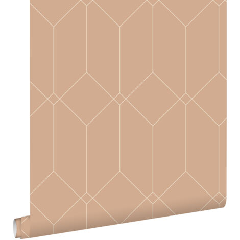 papier peint art déco terracotta - ESTAhome