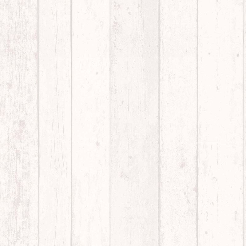 As Creation - Papier peint effet bois blanc crème moderne Tapisserie bois blanc chambre adulte & couloir Papier peint intissé salon