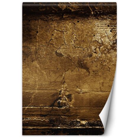 Papier peint Aspect béton texture marron 150x210