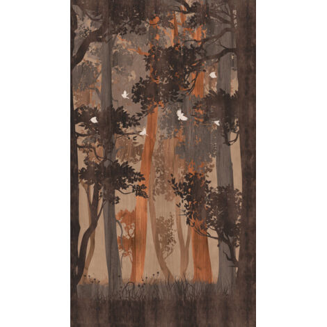 Papier peint au style nature Marron Clair 0.53x8.40 m