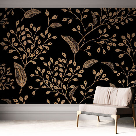 Papier peint autocollant adhésif avec imprimé installation simple qualité excellente sans désordre Élégance botanique 312x219 cm