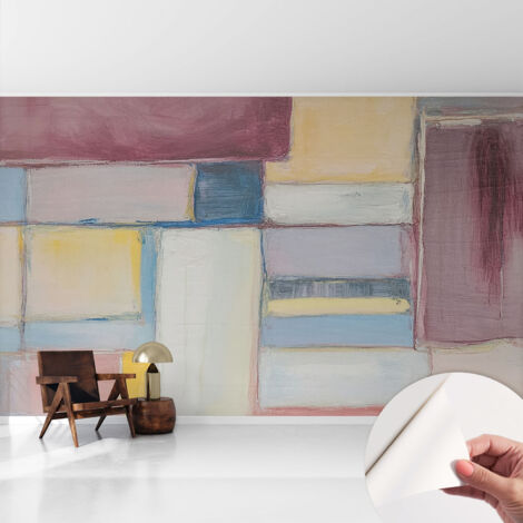 Papier peint autocollant adhésif avec imprimé installation simple qualité excellente sans désordre Formes géométriques 416x254 cm