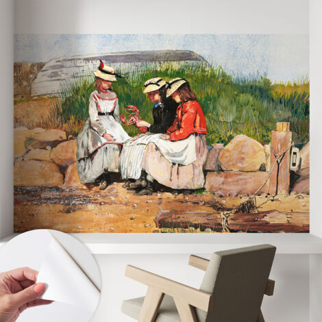 Papier peint autocollant adhésif avec imprimé installation simple qualité excellente sans désordre Vacances d'été 104x70 cm
