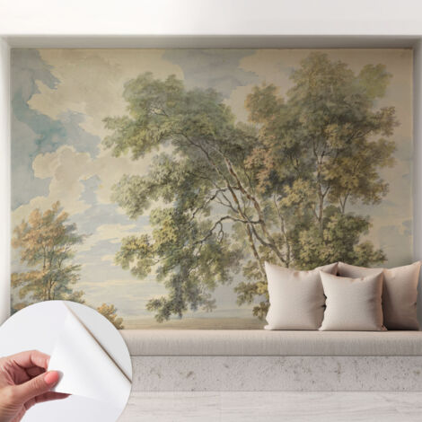 Papier peint autocollant adhésif avec imprimé motifs uniques apparence moderne Nature romantique 208x146 cm
