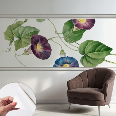 Papier peint autocollant adhésif avec motifs pour salon et chambre accessoire stylé pour votre intérieur Élégance florale 250x104 cm