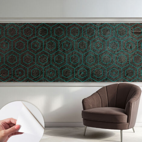 Papier peint autocollant adhésif installation rapide du papier peint durable et résistante Motif géométrique 250x104 cm