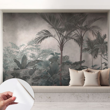 Papier peint autocollant adhésif installation rapide du papier peint durable et résistante Nature exotique 208x146 cm