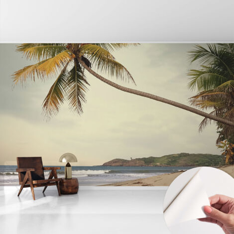 Papier peint autocollant adhésif installation rapide du papier peint durable et résistante Paysage tropical 416x254 cm