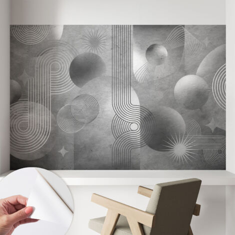 Papier peint autocollant avec imprimé pour décoration intérieure pour rénovation a motif Élégance abstraite 104x70 cm