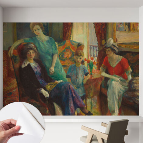 Papier peint autocollant avec imprimé pour intérieur moderne application facile a motif Élégance classique 152x104 cm