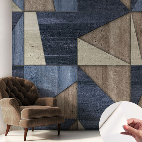 Papier peint autocollant avec imprimé pour intérieur moderne application facile a motif Motifs géométriques 250x250 cm