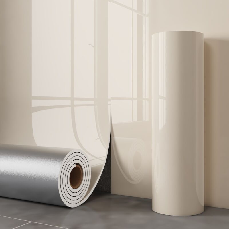 Papier Peint Autocollant Imitation Carrelage Marbre Blanc Crème, 60 cm x 3 m, Stickers Muraux pour Salle de Bain, Cuisine, Fond TV