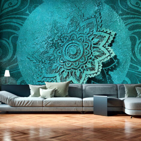 Papier Peint "Azure Flower" 210 x 300 cm
