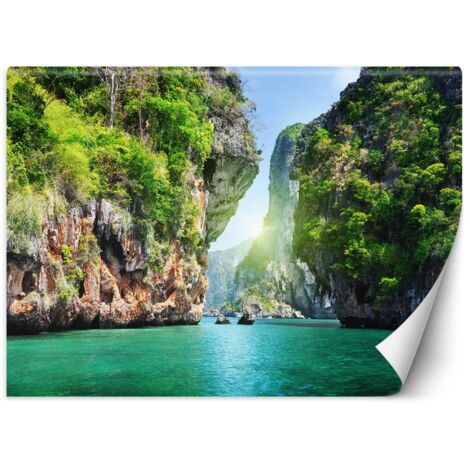 Papier peint, Baie tropicale - 250x175