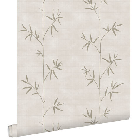 Papier peint bambou - 0,53 x 10,05 m de ESTAhome - cervine
