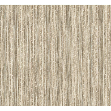 Papier peint bambou beige et marron – Dimensions 53cm x 10m – Écologique certifié FSC® – Raccord libre – Ultra facile à poser