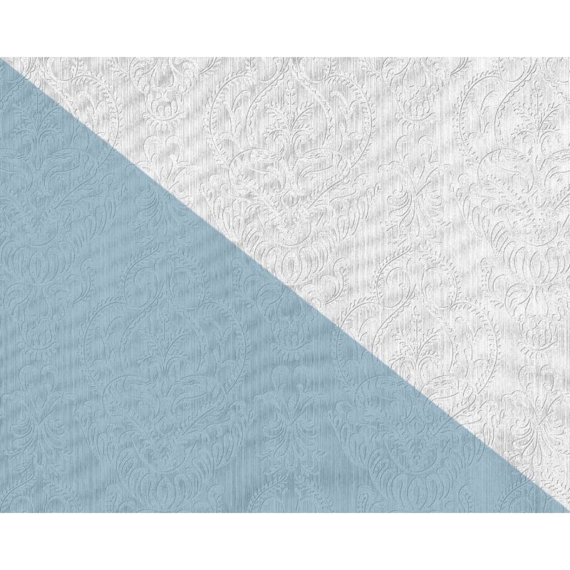 Edem - Papier peint baroque 83002BR60 Papier peint intissé à peindre texturé avec des ornements mat blanc 26,50 m2