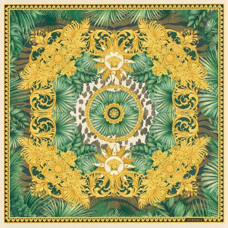 Papier peint baroque jungle Tapisserie imprimé animal crème et marron Papier peint luxe à ornements idéal pour chambre