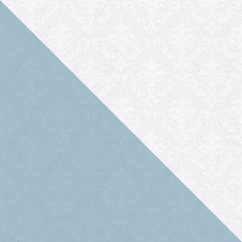Papier peint baroque Profhome 961914 papier peint intissé à peindre légèrement texturé au style baroque mat blanc 26,5 m2