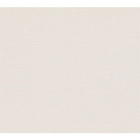 Papier peint beige crème Tapisserie unie élégante idéale salon Papier peint intissé crème pour chambre et couloir