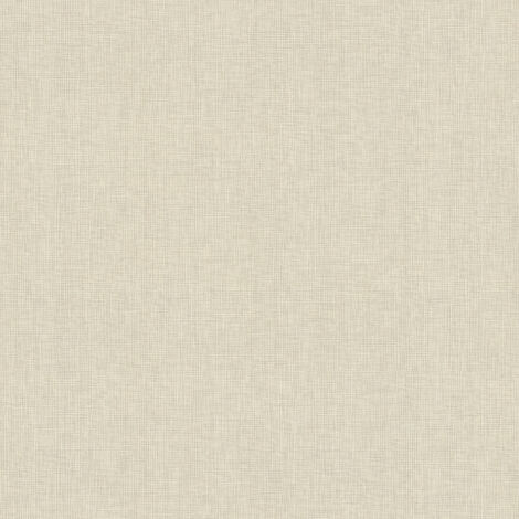 Papier peint beige crème uni pour salle de bain Tapisserie beige effet textile pour cuisine Papier peint intissé pour entrée