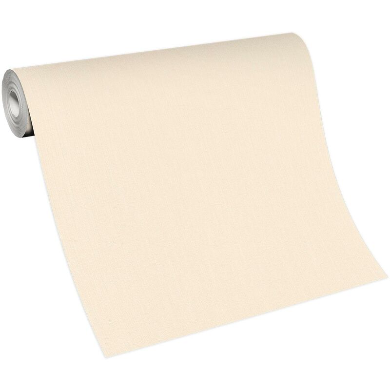 Papier peint beige rosé uni salon & entrée | Tapisserie vinyle beige chambre adulte | Papier peint unicolore lavable salon & couloir