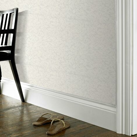 Papier peint intissé à peindre relief Gaufré 1300 x 52cm Blanc