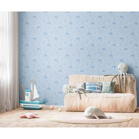 Papier peint Bleu Lilly & Luis Papier peint "771321"
